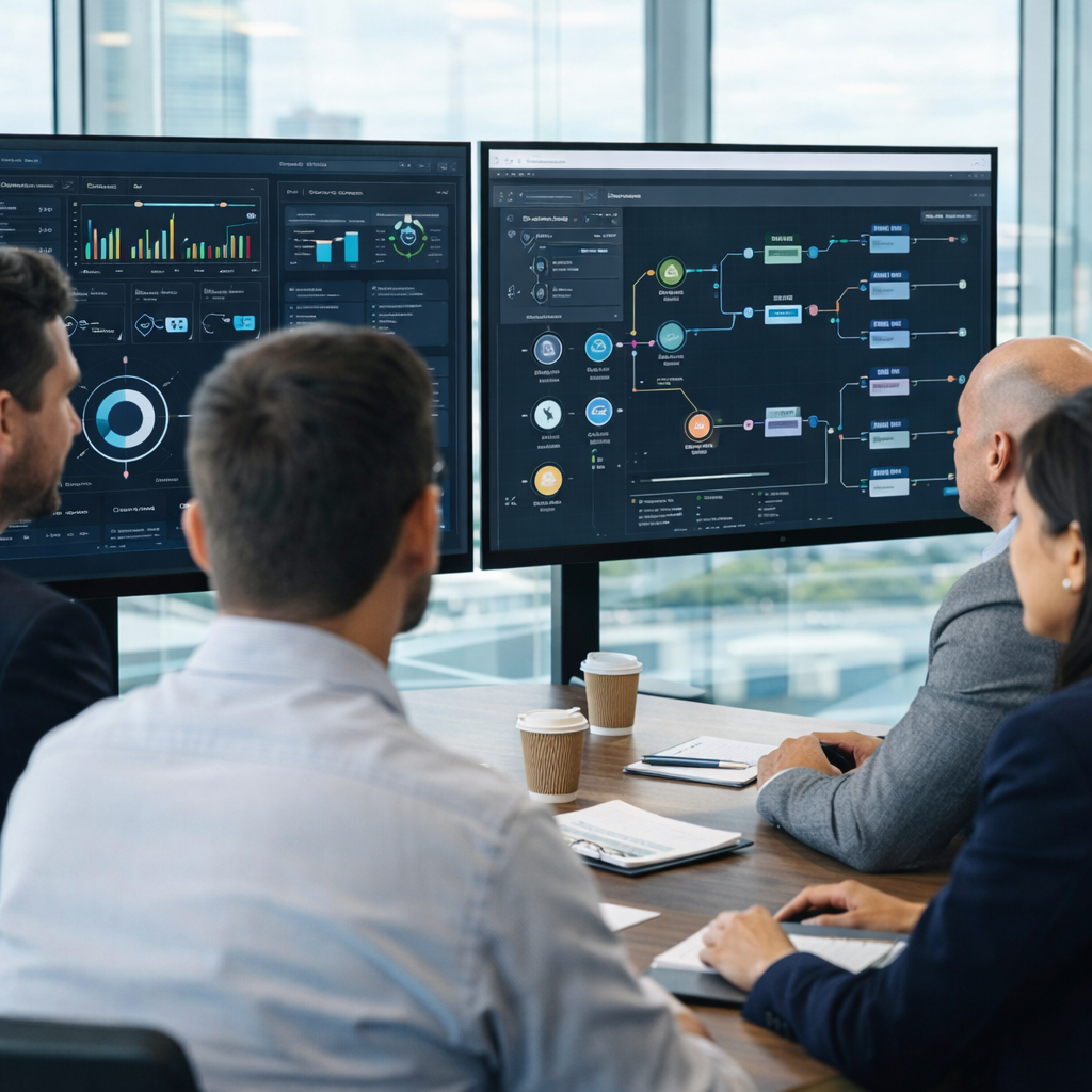 AI-powered workflow dashboards supporting operational excellence in US mid-market B2B company
